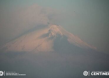 ¿Cómo amaneció el volcán Popocatépetl? Reporte del 10 de abril de 2021