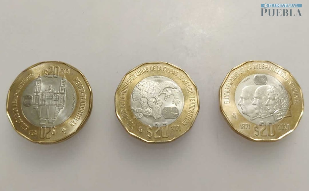 Las tres monedas conmemorativas fueron puestas en circulación en septiembre de 2021. Foto: Demian Magallán