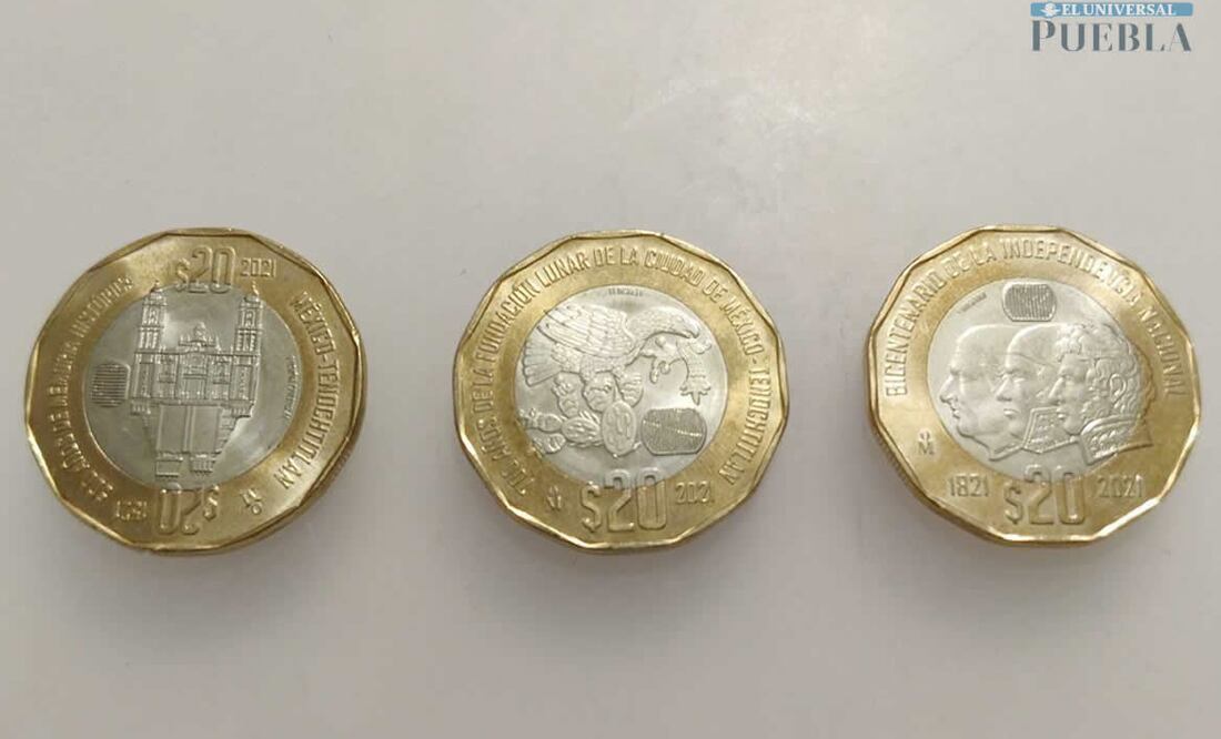 Las tres monedas conmemorativas fueron puestas en circulación en septiembre de 2021. Foto: Demian Magallán