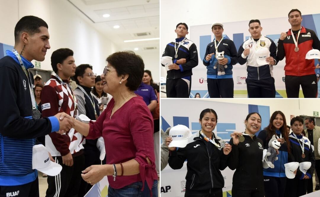 Premiación de los ganadores BUAP en la Universiada Nacional 2025 | Foto: Buap