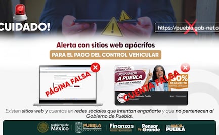 Gobierno estatal alerta sobre sitios web falsos para el pago de control vehicular