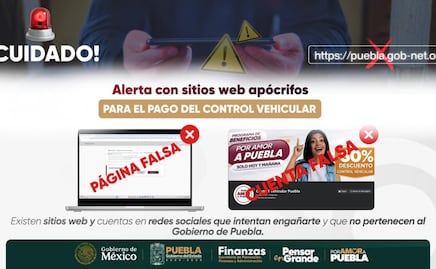 Gobierno estatal alerta sobre sitios web falsos para el pago de control vehicular