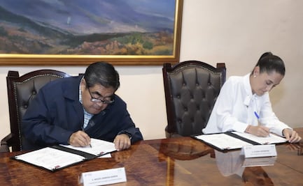 Claudia Sheinbaum y Barbosa firman convenio en materia de seguridad pública