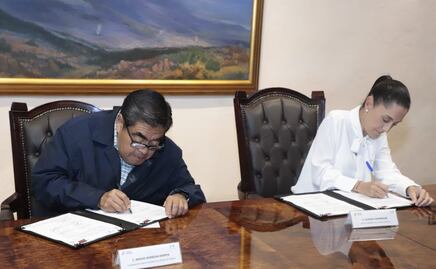 Claudia Sheinbaum y Barbosa firman convenio en materia de seguridad pública