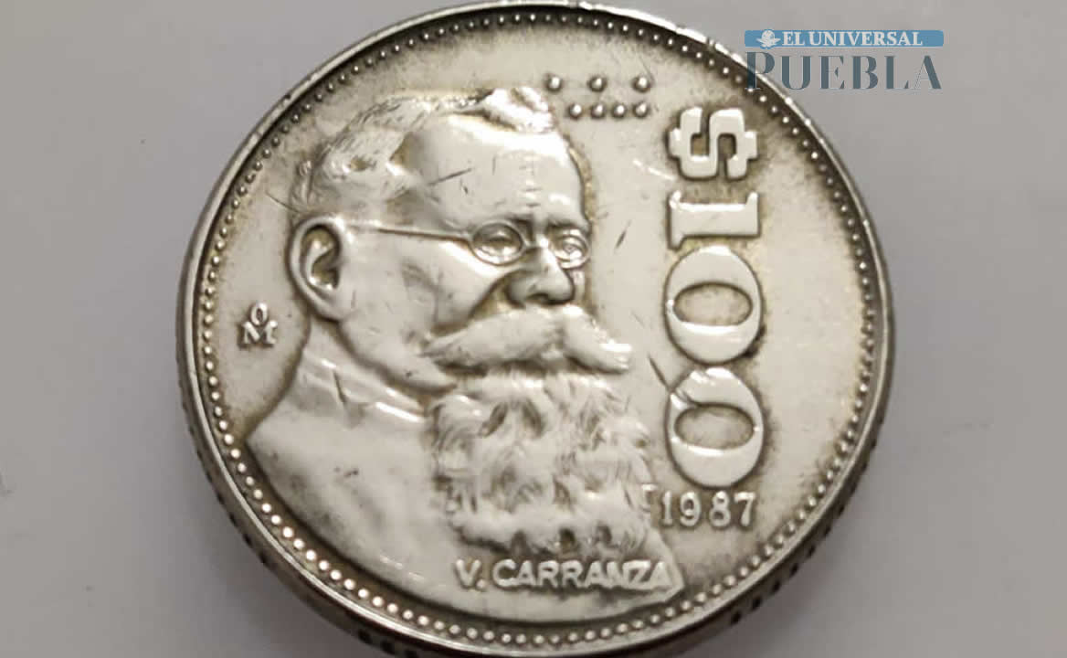 Cuánto vale la moneda de 100 pesos de Venustiano Carranza acuñada en bronce