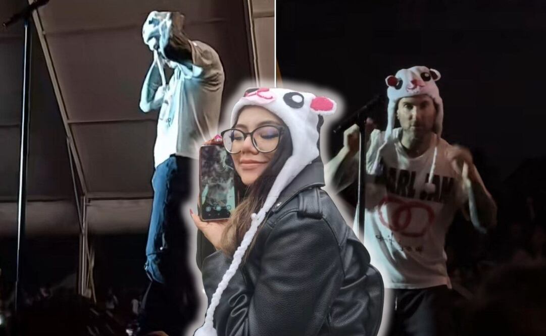 Adam Levine usó este gorrito en su concierto en la Feria de Puebla 2025 | Foto: Especial