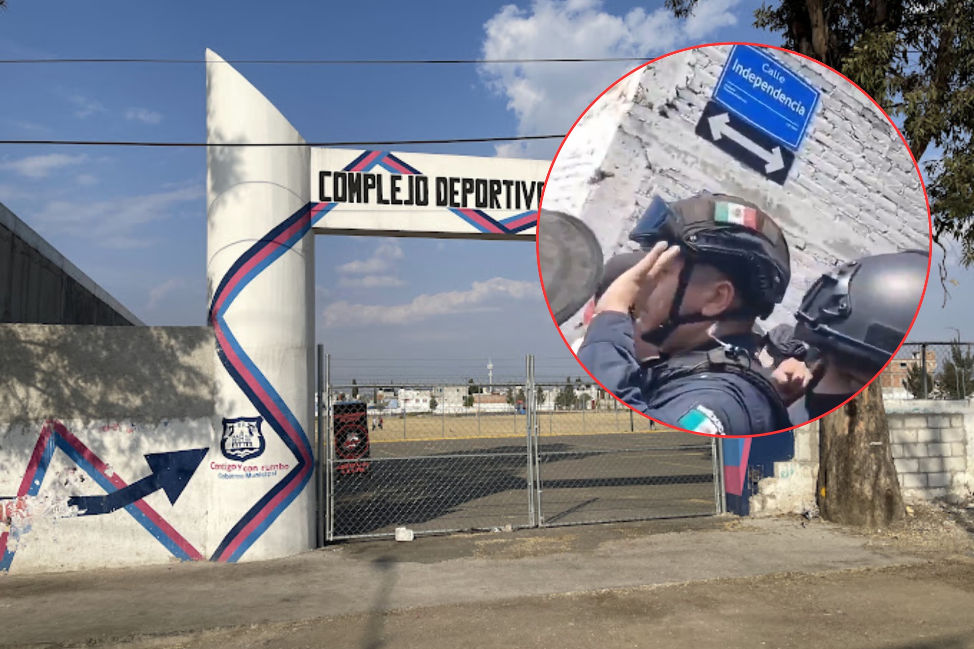 Empujones entre vecinos y policías por disputa del Deportivo del Seminario en Puebla