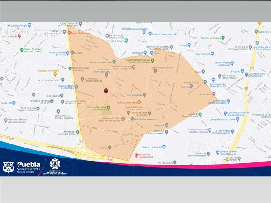 Foto: Protección Civil Municipal Puebla