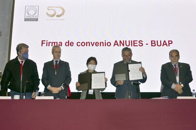 BUAP y ANUIES firman convenio de colaboración en beneficio de profesores de tiempo parcial en las IES