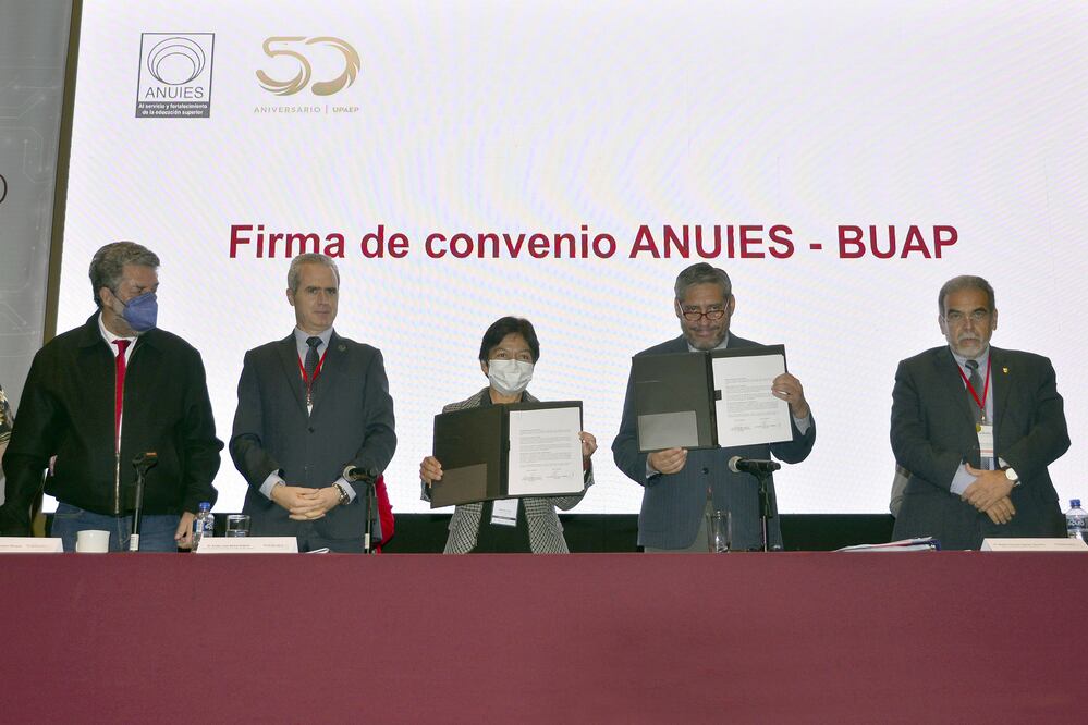 BUAP y ANUIES firman convenio de colaboración en beneficio de profesores de tiempo parcial en las IES | Fotos BUAP