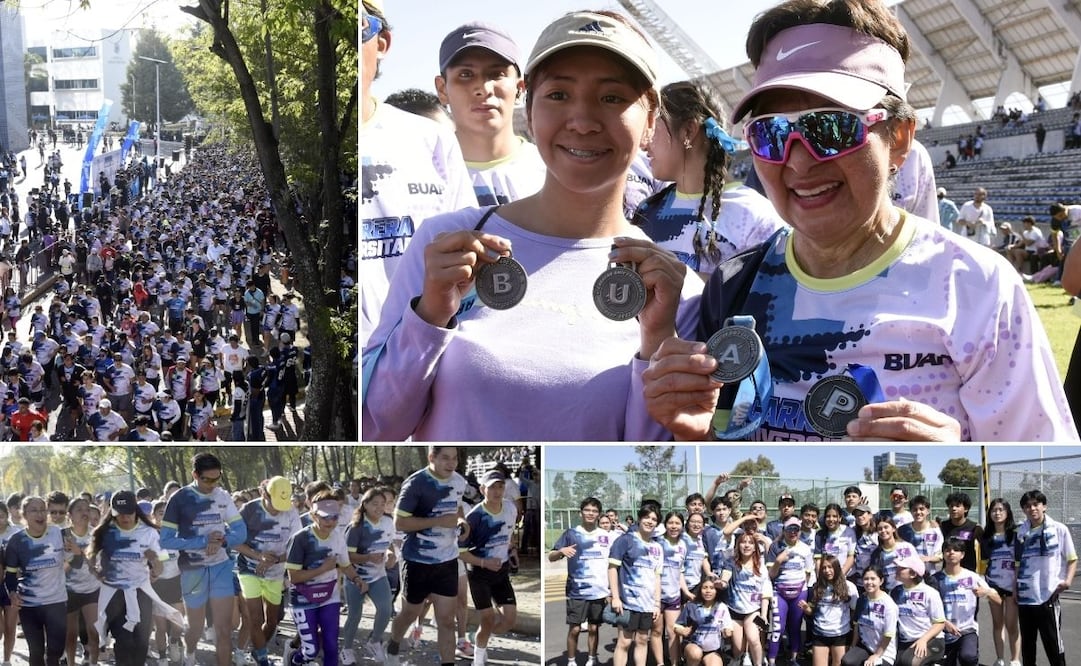 Cerca de 30 mil estudiantes, trabajadores, familiares y amigos se unieron a esta carrera | Foto: Buap