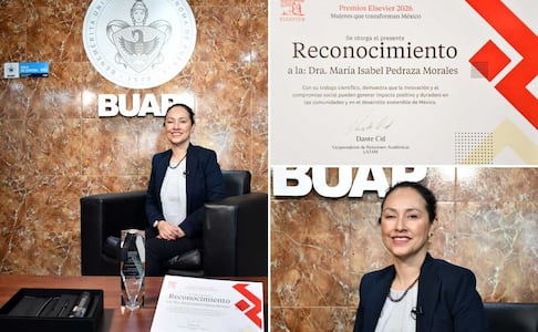 Investigadora BUAP recibe Premio Elsevier 2026 “Mujeres que transforman México”