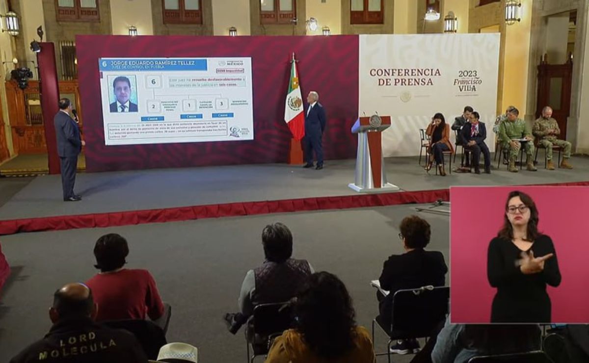 Jorge Eduardo Ramírez Téllez fue señalado por resolver casos de manera desfavorable a los intereses de la justicia | Foto: Captura YouTube Andrés Manuel López Obrador