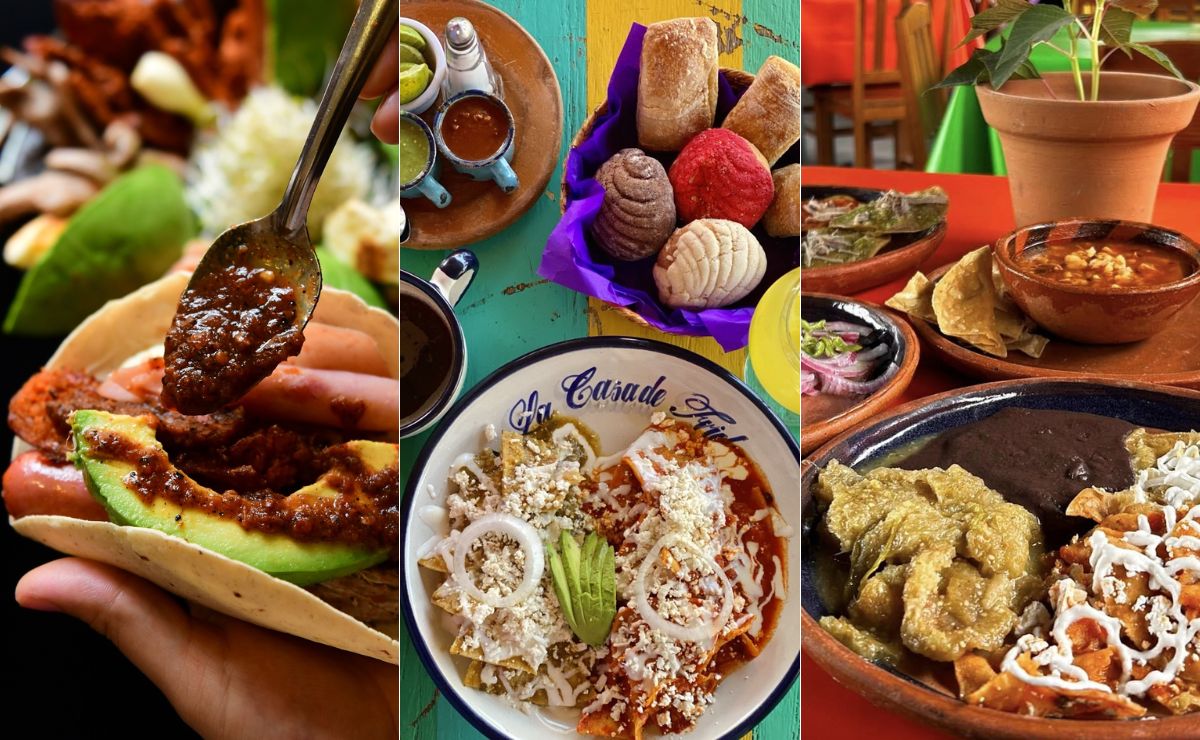 En Puebla y el Pueblo Mágico de Cholula hay muchas opciones de buffet | Foto: Casa Real Poblana / La Casa de Frida / Buffet en Cholula :: Olla de Barro