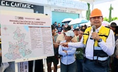 Armenta supervisa pavimentación de la Prolongación de la avenida 3 Sur