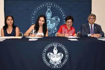 Encabeza la Rectora Lilia Cedillo firma de convenio con la SMADSOT del estado