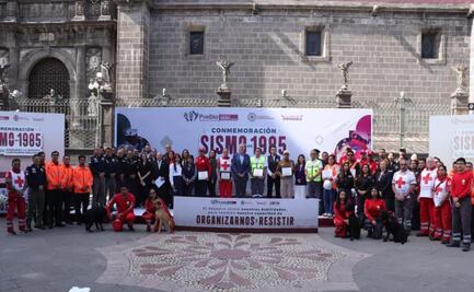 Reconoce Gobierno de la Ciudad a instituciones de emergencia en el marco del 40 aniversario del sismo de 1985