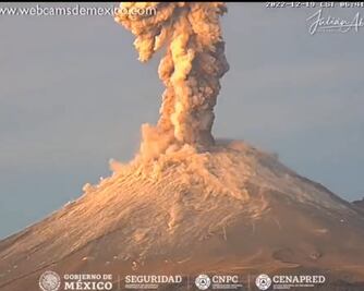 Popocatépetl: estas son las explosiones más recientes