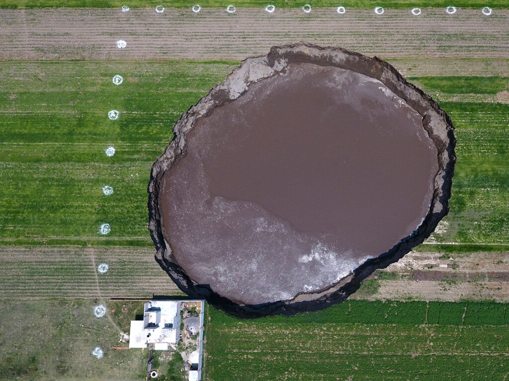 Socavón Puebla. Pobladores denuncian sobreexplotación de mantos, harán su propio estudio