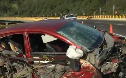 Conductor y su perrito mueren tras choque en la México-Toluca