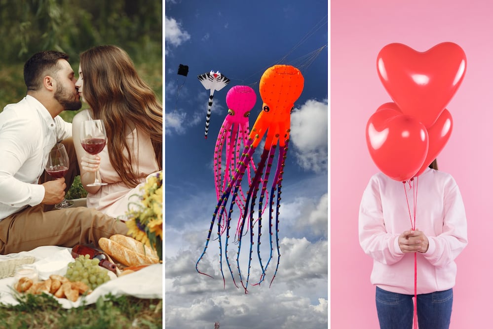 Para el 14 de febrero hay diferentes opciones para pasarla bien | Foto: Freepik / Facebook Volarte papalotes puebla