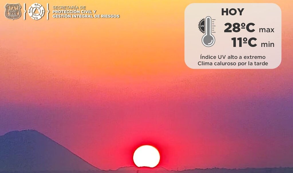 Pronóstico  de clima para Puebla,  21 de abril 2021
