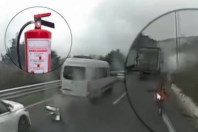 VIDEO | Delincuentes ahora usan extintores para asaltar en la autopista Puebla-Orizaba