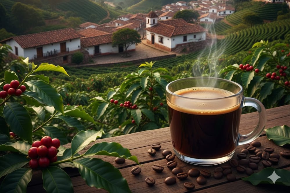 En Puebla hay un Pueblo Mágico denominado como un paraíso del café | Foto: Google Gemini para El Universal Puebla