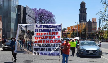 Reiteran mercaderes de Amalucan negativa a obra