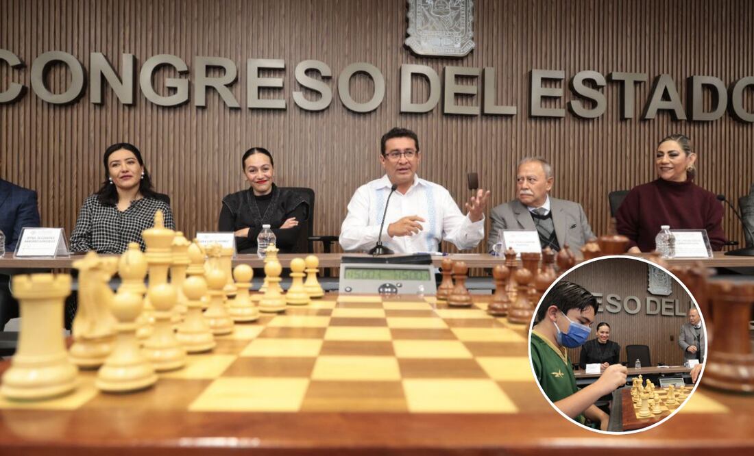 Fomenta Congreso del Estado la práctica del ajedrez en la niñez y la juventud poblana | Foto: Gobierno de Puebla.
