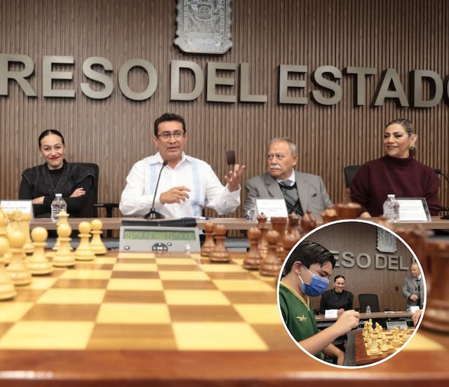 Fomenta Congreso del Estado la práctica del ajedrez en la niñez y la juventud poblana