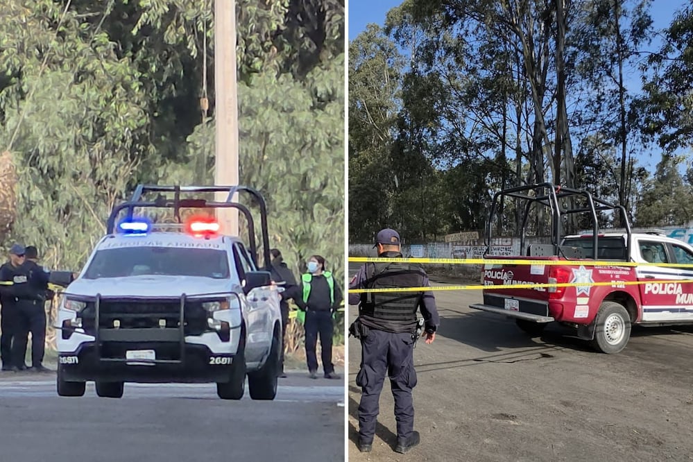 Autoridades acordonaron la carretera Tlaltenango-Xoxtla tras el hallazgo de restos humanos | Foto: EsImagen