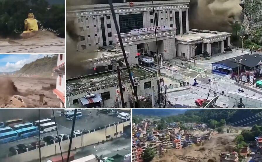 VIDEOS Así comenzó la inundación en Nepal: hay 160 muertos y 900 desaparecidos