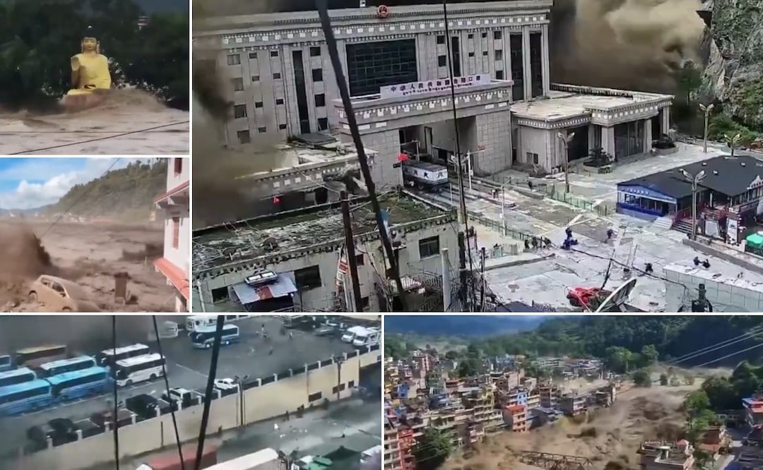 Las imágenes de la inundación en Nepal y Tíbet son impactantes  | Foto: RRSS