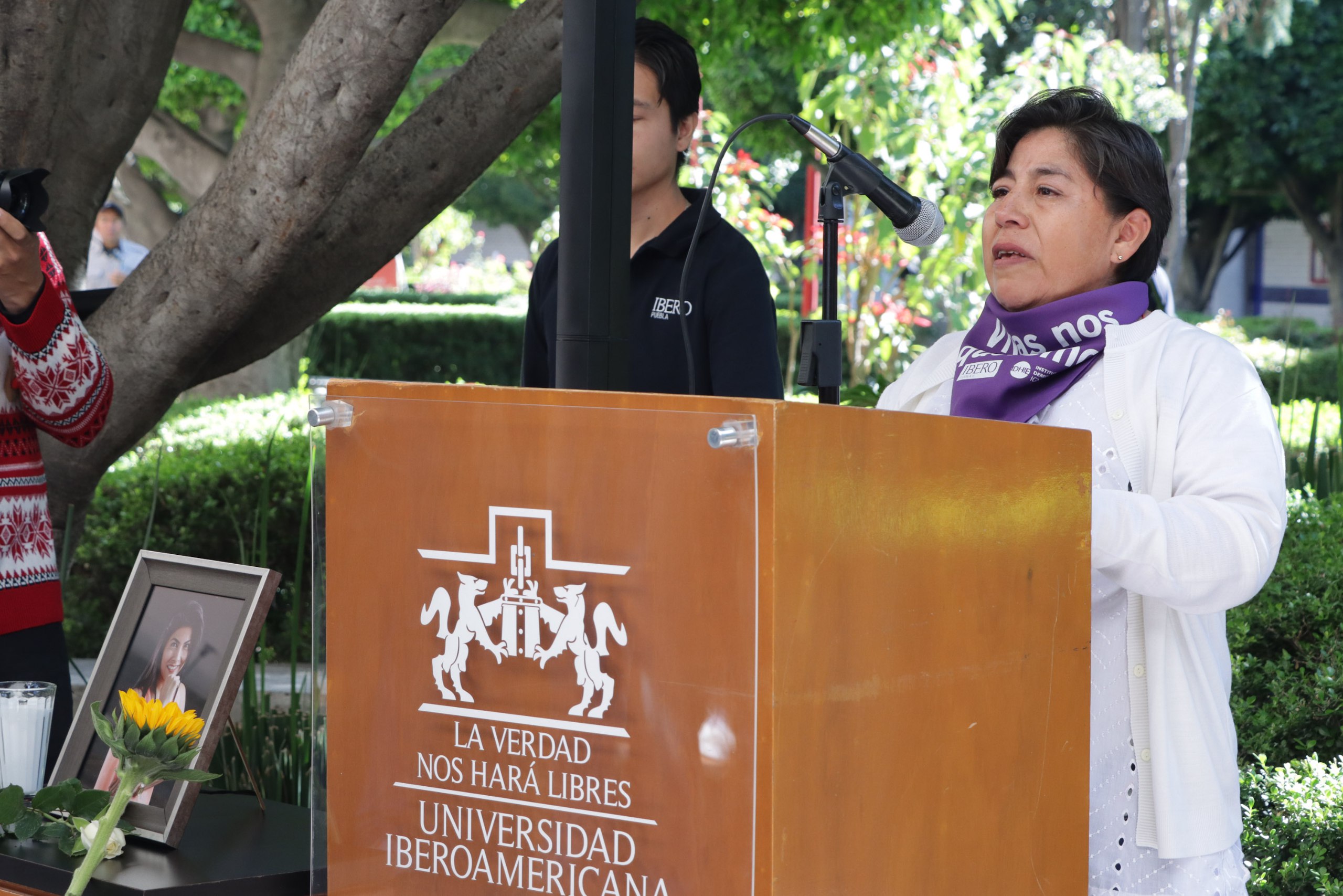 En la Ibero Puebla se recordó a las víctimas de feminicidio | Agencia Es Imagen para El Universal Puebla