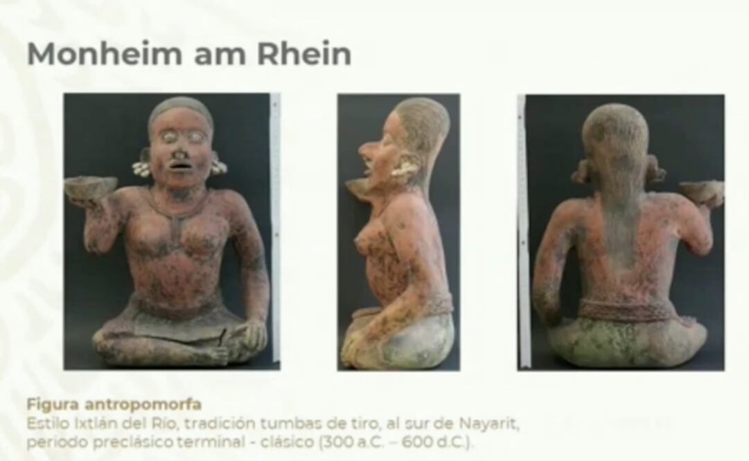 Alemania devuelve a México 34 piezas arqueológicas que eran de colecciones particulares