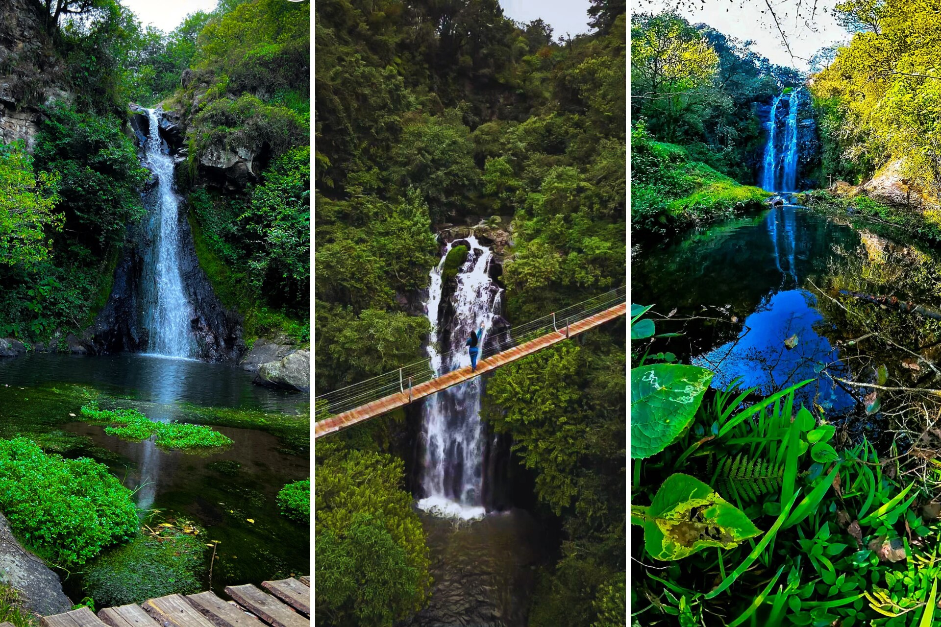 Un paraíso se encuentra en la frontera de Puebla con Hidalgo | Foto: Cascadas dos Mundos Huetziatl