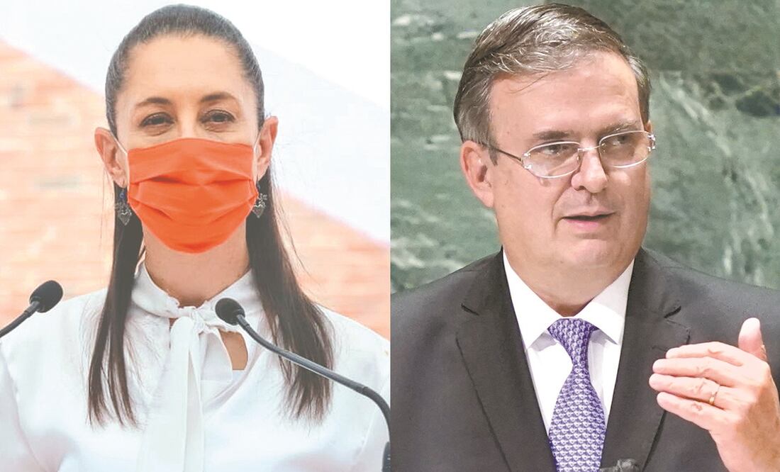 Claudia Sheinbaum y Marcelo Ebrard. Fotos: Archivo/EL UNIVERSAL