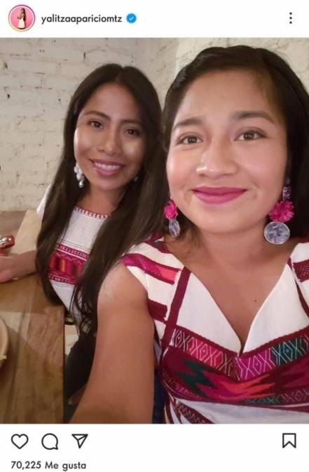 Yalitza Aparicio luce orgullosa sus raíces indígenas