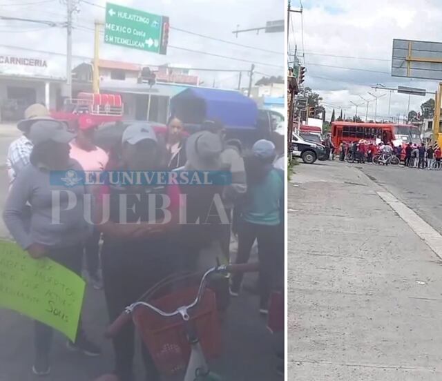 Bloquean carretera federal México-Puebla; exigen detener a "Los Panelas"