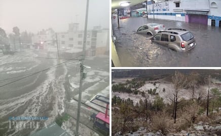 VIDEOS Granizo y ráfagas de 15 kilómetros por hora inundan otra vez las calles de Puebla
