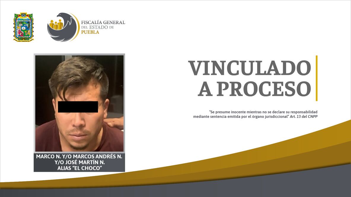 Imagen: Fiscalía General del Estado de Puebla