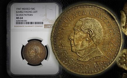 Encuentran una moneda mexicana extremadamente rara de 50 centavos hecha en plata 