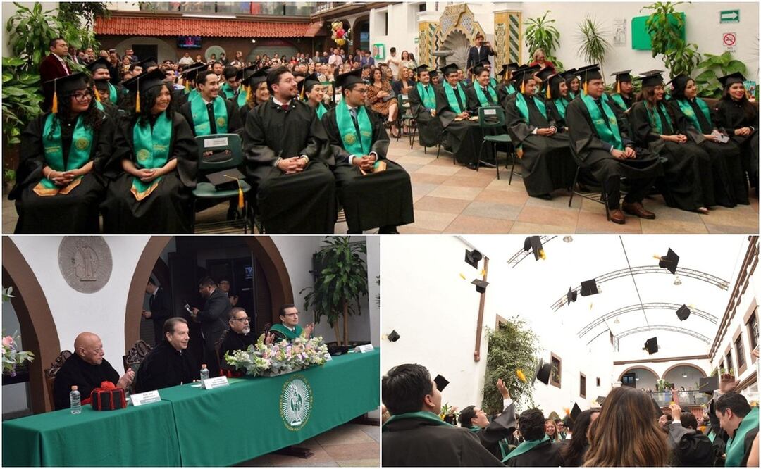 Durante la ceremonia, reconocieron al egresado Pablo Bravo Merino, quien obtuvo el promedio más alto | Foto: Escuela Libre de Derecho