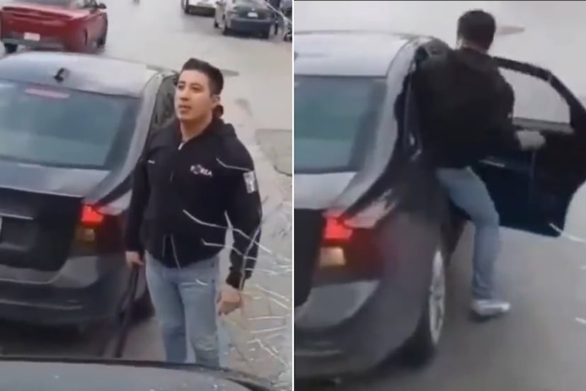 VIDEO | Así atacó un presunto montachoques a un camión lleno de pasajeros en Puebla