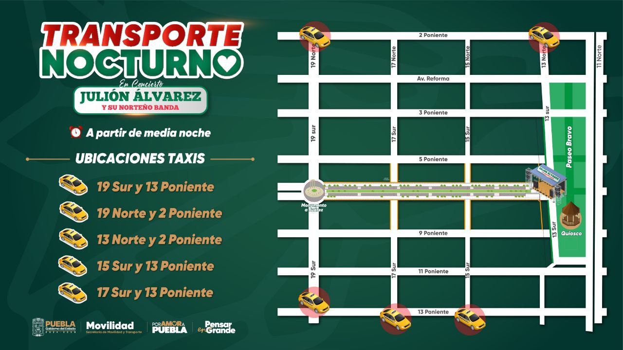 Dichas medidas estarán vigentes del 12 al 16 de septiembre en la capital poblana | Foto: Ayuntamiento de Puebla.