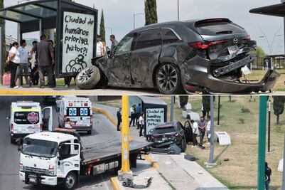 Otro brutal choque en Vía Atlixcáyotl, hay 3 heridos
