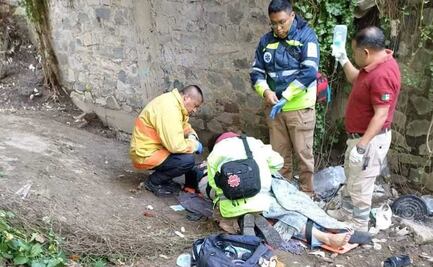 Hombre en estado de ebriedad cae a barranca en Amozoc