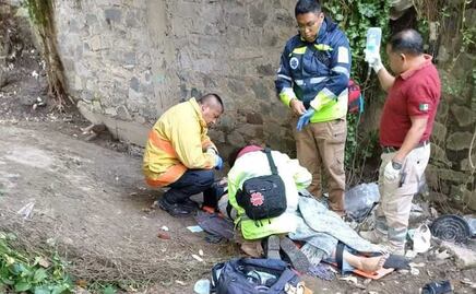 Hombre en estado de ebriedad cae a barranca en Amozoc