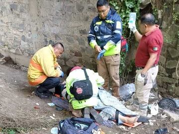 Hombre en estado de ebriedad cae a barranca en Amozoc